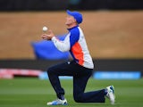 Joe 'Joseph' Root during an England nets session in New Zealand on February 22, 2015