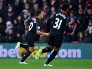 Coutinho, Sterling fire Liverpool to Southampton win