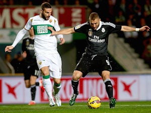 Half-Time Report: Real Madrid level at Elche
