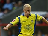 Mike Grella of Leeds United during the Carling Cup First Round match between Darlington and Leeds United at the Northern Echo Darlington Arena on August 10, 2009