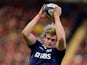 Richie Gray of Scotland wins lineout ball during the RBS Six Nations match between Scotland and Wales at Murrayfield Stadium on February 15, 2015