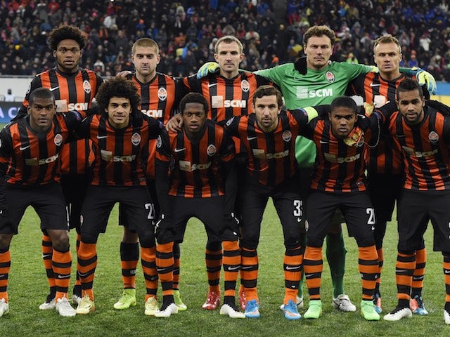 Shakhtar Donetsk lineup to face Bayern Munich in the Champions League on February 17, 2015