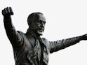  A statue of Bill Shankly stands outside Anfield stadium before the Barclays Premiership match between Liverpool and Newcastle United at Anfield on September 20, 2006
