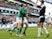Robbie Henshaw of Ireland is congratulated by teammate Jared Payne of Ireland after scoring the opening try during the RBS Six Nations match on March 1, 2015