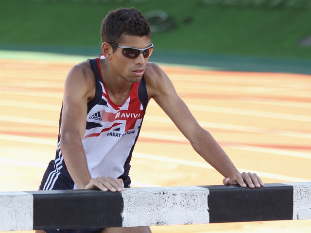 Tom Lancashire of Great Britain trains during the Aviva funded GB & NI Team Preparation Camp on July 21, 2010