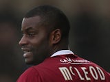 Izale McLeod of Northampton Town in action during the Sky Bet League Two match between Burton Albion and Northampton Town at Pirelli Stadium on December 26, 2013