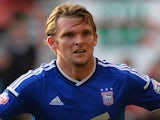 Jay Tabb of Ipswich Town during the Sky Bet Championship match between Nottingham Forest and Ipswich Town at City Ground on October 5, 2014