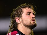 Quins player Luke Wallace looks on after the Aviva Premiership match between Bath Rugby and Harlequins at Recreation Ground on November 28, 2014