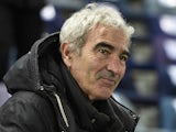 French former coach Raymond Domenech attends the French Cup match Red Star vs AS Saint-Etienne (ASSE) at the Jean Bouin stadium in Paris on February 10, 2015