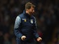Manager Tim Sherwood of Aston Villa reacts during the Barclays Premier League match between Aston Villa and West Bromwich Albion at Villa Park on March 3, 2015
