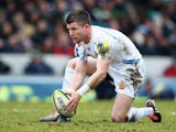 Ceri Sweeney of Exeter Chiefs in action during the LV= Cup: Semi Final match between Leicester Tigers and Exeter Chiefs at Welford Road on March 15, 2015