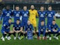  The Everton team pose for the cameras prior to kickoff during the UEFA Europa League Round of 16, first leg match between Everton and FC Dynamo Kyiv at Goodison Park on March 12, 2015