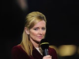 Gabby Logan looks on before the RBS Six Nations match between Wales and Scotland at Millennium Stadium on March 15, 2014