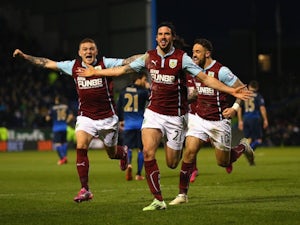 George Boyd scores the opener for Burnley against Manchester City on March 14, 2015
