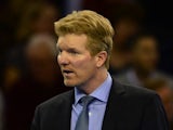 Captain of the United States Jim Courier watches on during Day 3 of the Davis Cup match between GB and USA at the Emirates Arena on March 8, 2015 