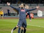 Gonzalo Higuain of Napoli celebrates after scoring goal 2-1 during the UEFA Europa League Round of 16 football match between SSC Napoli and FC Dinamo Moskva at the San Paolo Stadium on March 12, 2015