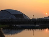 A general view of the National Stadium at the Singapore Sports Hub with the dome fully closed on October 14, 2014