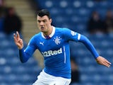 Haris Vuckic of Rangers in action during the William Hill Scottish Cup Fifth Round match between Rangers and Raith Rovers on February 8, 2015