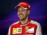 Sebastian Vettel of Germany and Ferrari attends the post-race press conference after the Australian Formula One Grand Prix at Albert Park on March 15, 2015