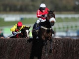 The Druids Nephew ridden by Barry Geraghty clear the last and win The Ultima Business Solutions Handicap Steeple Chase during Day One of the Cheltenham Festival at Cheltenham Racecourse on March 10, 2015