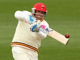 Mark Cosgrove of South Australia plays a shot during day three of the Sheffield Shield match between Tasmania and South Australia at Blundstone Arena on December 11, 2014