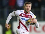 Mark Cueto of Sale during the Aviva Premiership match between Bath Rugby and Sale at the Recreation Ground on March 6, 2015
