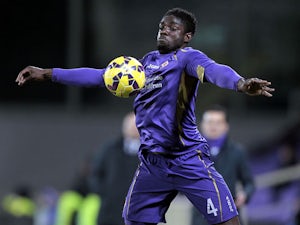 Micah Richards of ACF Fiorentina in action during the TIM Cup match between the TIM Cup match between ACF Fiorentina and Atalanta BC at Artemio Franchi on January 21, 2015