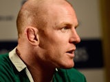 Paul O'Connell of Ireland speaks to the media during the launch of the 2015 RBS Six Nations at the Hurlingham club on January 28, 2015 in London, England
