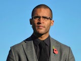 Former Northampton Town player Clarke Carlisle before the FA Cup First Round match between Bishop's Storford and Northampton Town ProKit UK stadium on November 10, 2013