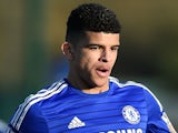 Dominic Solanke of Chelsea in action during the UEFA Youth League Quarter Final match between Chelsea and Atletico Madrid at Chelsea Training Ground on March 10, 2015