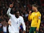Danny Welbeck of England celebrates scoring the second goal during the EURO 2016 Qualifier match between England and Lithuania at Wembley Stadium on March 27, 2015