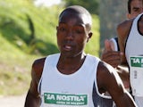 Joseph Mutinda from Kenya runs during the International Calvia Marathon in Calvia, near Mallorca, 14 December 2003