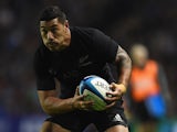 Charles Piutau of the All Balcks in action during the Viagogo Autumn International match between Scotland and New Zealand at Murrayfield Stadium on November 15, 2014