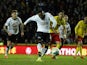 Darren Bent of Derby scores his team's first goal of the game during the Sky Bet Championship match between Derby County and Watford at iPro Stadium on April 3, 2015
