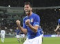 Graziano Pelle of Italy celebrates after scoring the opening goal during the international friendly match beteween Italy and England at Juventus Arena on March 31, 2015Graziano Pelle of Italy celebrates after scoring the opening goal during the internatio