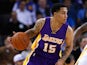 Jabari Brown #15 of the Los Angeles Lakers in action against the Golden State Warriors at ORACLE Arena on March 16, 2015