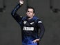 New Zealand's Kyle Mills bowls during a training session ahead of their 2015 Cricket World Cup quarter-final match against the West Indies, at the Basin Reserve in Wellington on March 20, 2015