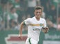 Liam Henderson of Celtic Glasgow controls the ball during the Pre Season Friendly between SK Rapid Wien and Celtic Glasgow at Gerhard-Hanappi-Stadium on July 6, 2014