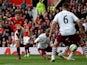 Manchester United's Spanish midfielder Ander Herrera scores the opening goal during the English Premier League football match between Manchester United and Aston Villa at Old Trafford in Manchester, North West England on April 4, 2015