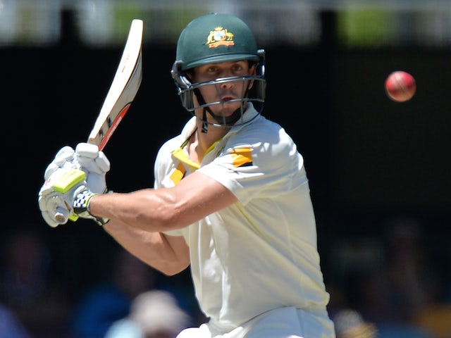 Mitchell Marsh of Australia bats during day three of the 2nd Test match between Australia and India at The Gabba on December 19, 2014