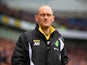 Manager Alex Neil of Norwich looks on during the Sky Bet Championship match between Brighton & Hove Albion and Norwich City at Amex Stadium on April 3, 2015