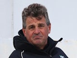 Steve Rhodes (R) the Director of cricket of Worcestershire looks on during the pre season 50 overs friendly match between Worcestershire and Gloucestershire on March 24, 2014