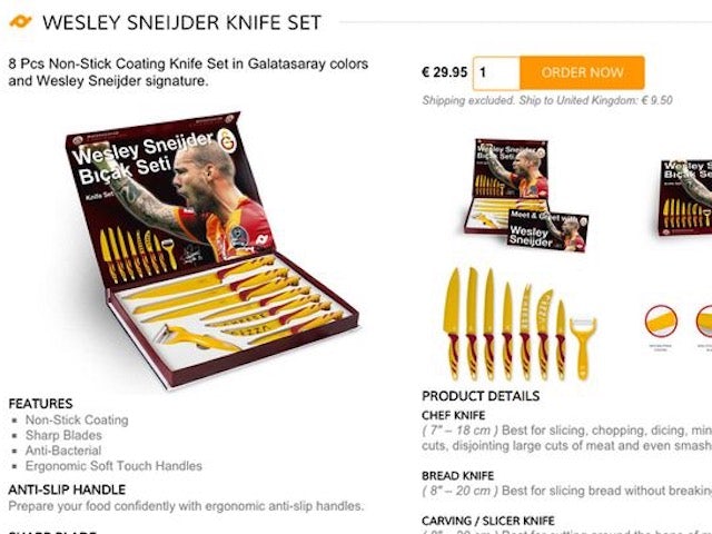 The Wesley Sneijder knife set