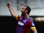 Glenn Murray of Crystal Palace celebrates scoring the opening goal during the Barclays Premier League match between Crystal Palace and Manchester City at Selhurst Park on April 6, 2015