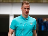 Joe Hart arrives at Selhurst Park ahead of Manchester City's game with Crystal Palace on April 6, 2015