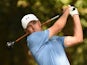 Jordan Spieth of the US tees off the 2nd hole during Round 3 of the 79th Masters Golf Tournament at Augusta National Golf Club on April 11, 2015