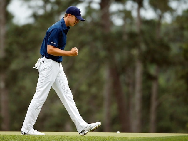 Jordan Spieth on the final day of The Masters on April 12, 2015