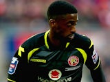 Jordy Hiwula of Walsall during the Johnstone's Paint Trophy Final between Bristol City and Walsall at Wembley Stadium on March 22, 2015
