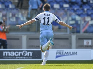 Klose fires Lazio ahead