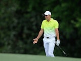 Rory McIlroy during the final round of The Masters on April 12, 2015